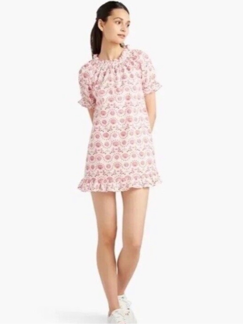 Hill House Home The Katherine Nap Dress in Mermaid, Cherry, Seashell Print XS